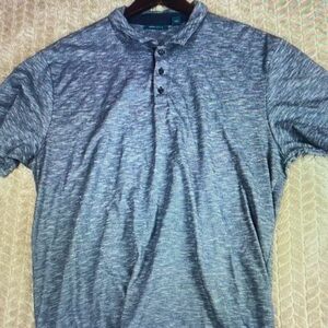 Perry Ellis Heather Gray Polo Shirt
